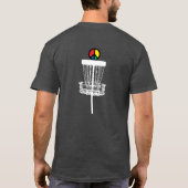 T-shirt Black Disk Golf Mens (Dos)