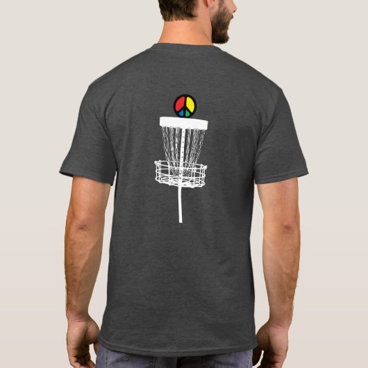 T-shirt Black Disk Golf Mens (Dos)