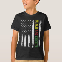 Black Educated American Flag Vêtements Histoire no