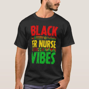 T-shirt Black ER Nurse Vibes Black History Month Emergency