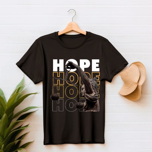 T-shirt Black et jaune moderne HOPE T Shirt