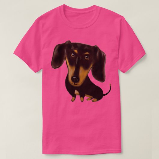 T-shirt Black et Tan Dachshund (Design devant)