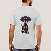 T-shirt Black et Tan Dachshund (Dos)