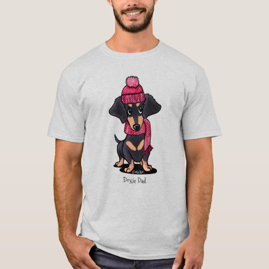 T-shirt Black et Tan Dachshund (Devant)