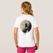 T-shirt Black et White Husky (Dos entier)