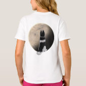 T-shirt Black et White Husky (Dos)