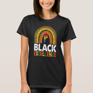T-shirt Black Excellence Rainbow Women Africain Black Hist