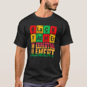 T-shirt Black Father The Essential Element Father's Day Fu (Devant)