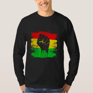 T-shirt Black Fist Original Black Power Symbole Ame Africa