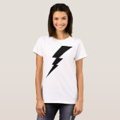 T-shirt Black Flash Lightning Bolt Femme (Devant entier)