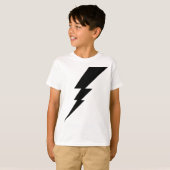 T-shirt Black Flash Lightning Bolt pour enfants (Devant entier)