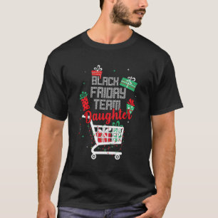T-shirt Black Friday Équipe fille jumelage de magasins Chr