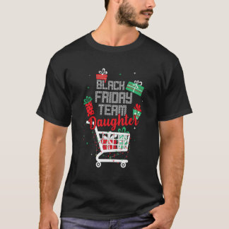 T-shirt Black Friday Équipe fille jumelage de magasins Chr