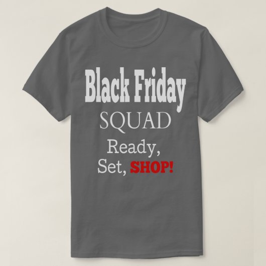 T-shirt Black Friday Squad Shopping Team (Design devant)