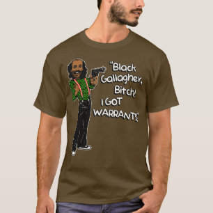 T-shirt Black Gallagher J'AI DES GARANTS