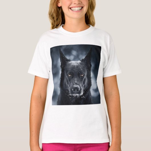 T-shirt Black German Shepherd (Devant)