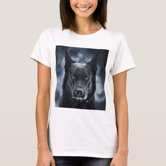 T-shirt Black German Shepherd (Devant)