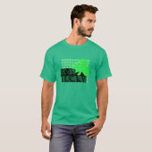 T-shirt Black Get Lucky Clover St Patrick Green Men Tee (Devant entier)