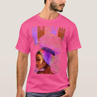 T-shirt Black Girl God Dit Que Je Suis Noir Melanin Histoi