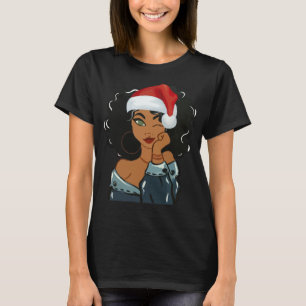 T-shirt Black Girl Magic Christmas Pajama afro-américain