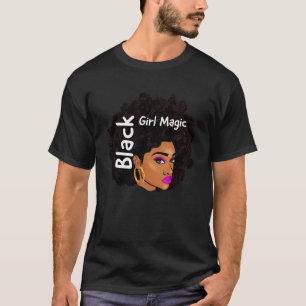 T-shirt Black Girl Magic Graphic Afro American Fa