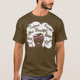 T-shirt Black Girl Magic Melanin Afro American Natural Hai