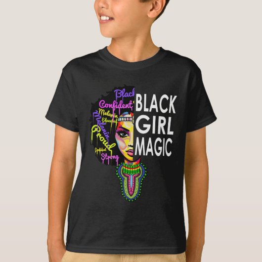 T-shirt Black Girl Magic T African Dashiki Outfit Pride Mo (Devant)