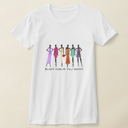 T-shirt Black Girls You Rock (Poser)