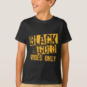 T-shirt Black Gold Game Day Group Chemise Pour Lycée Pour