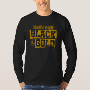 T-shirt Black Gold Game Day Group pour le football du lycé