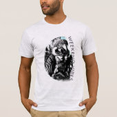 T-shirt Black Graphic Vibes Week-end (Devant)