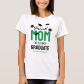 T-shirt Black Green Fier Maman 2025 Diplômé (Devant)