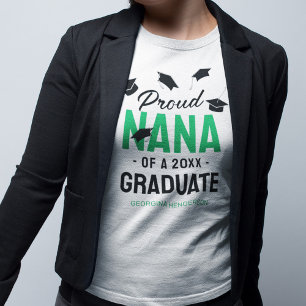T-shirt Black Green Fier Nana 2025 Diplômé