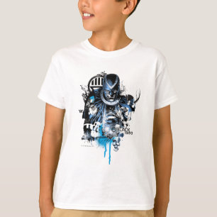 T-shirt Black Hand - Blue Collage