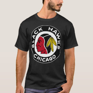 T-shirt Black Hawks Chicago