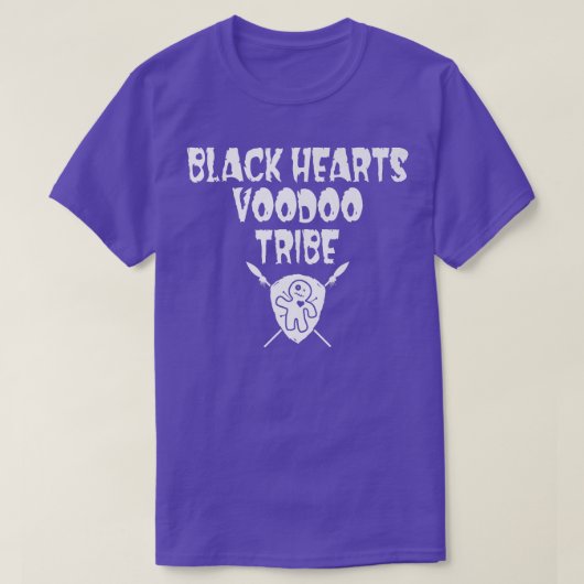 T-shirt Black Hearts Voodoo Tribe Shield 249 (Design devant)
