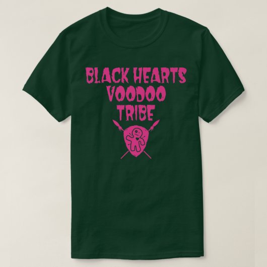 T-shirt Black Hearts Voodoo Tribe Shield 250 (Design devant)