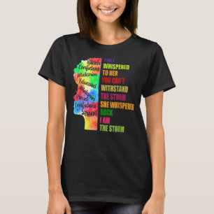 T-shirt Black Histoire Mois Chemise Africaine Femme Afro J
