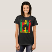 T-shirt Black Histoire Mois Fierté détenue Melanin Ameri (Devant entier)