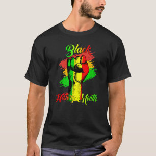 T-shirt Black Histoire Mois Poing Femmes Hommes Enfants
