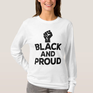 T-shirt Black Histoire Mois Power Cadeaux Femmes Hommes En