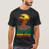 T-shirt Black History Honoring Past Inspiring Future Melan (Devant)