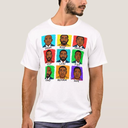 T-shirt Black History Lessons Inspirational Art (Devant)