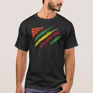 T-shirt Black History Magic Pride African American Flag