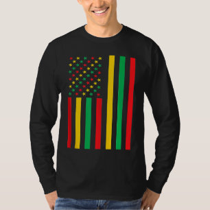 T-shirt Black History Mois American Flag