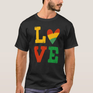 T-shirt Black History Mois Amour Afrique Hommes africains