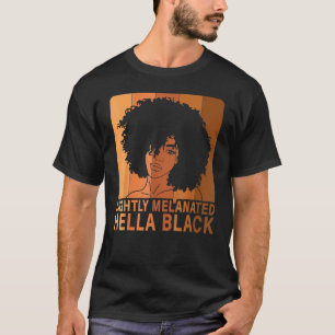 T-shirt Black History Mois Black Girl Lightmeated H