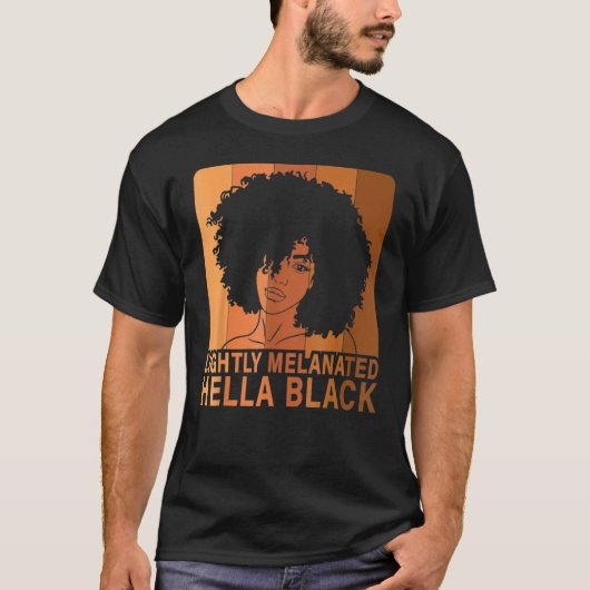 T-shirt Black History Mois Black Girl Lightmeated H (Devant)