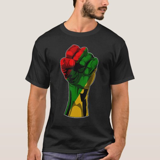 T-shirt Black History Mois Premier Black Power Femmes afri (Devant)