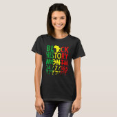 T-shirt Black History Month 2023 Black History 365 Melanin (Devant entier)